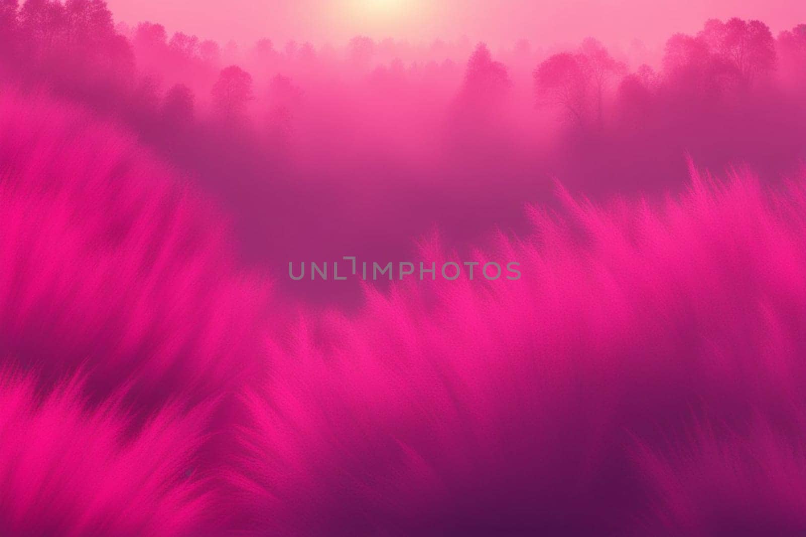 natural landscape magenta toned illustration by verbano