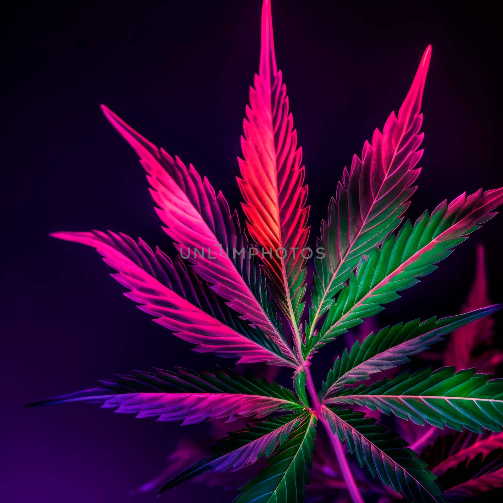 A cannabis leaf on a bright background. Minimalism. High quality photo