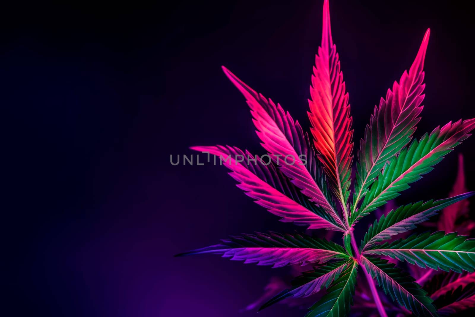 A cannabis leaf on a bright background. Minimalism. High quality photo