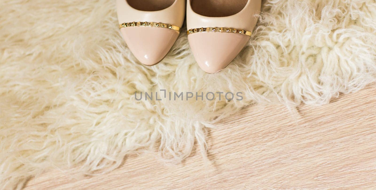 Beige female shoes. top view by Satura86