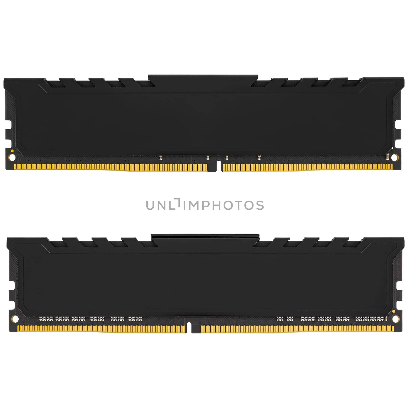 RAM for personal computer DDR4, white background in isolation by A_A
