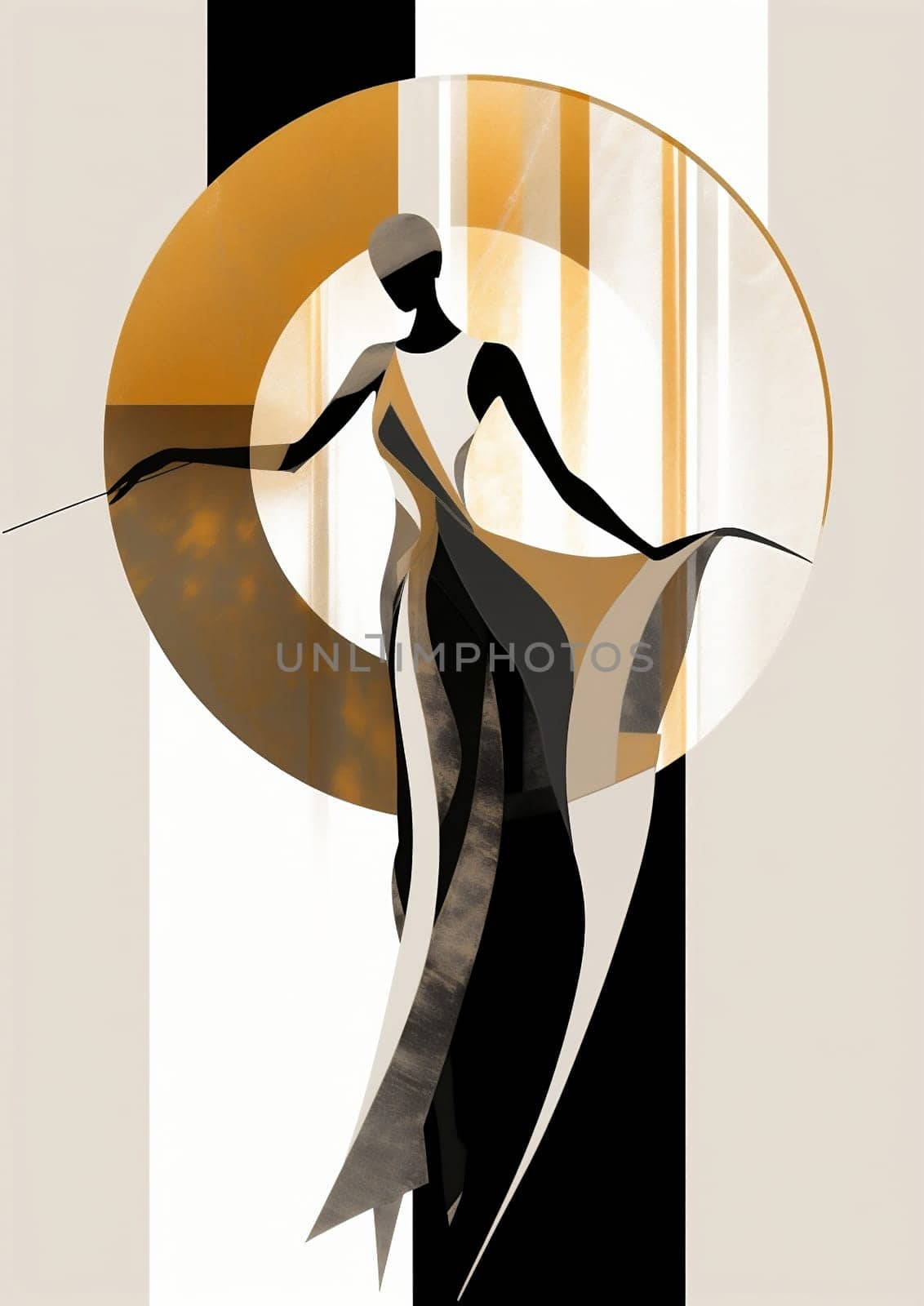 Lady illustration female retro young beauty drawing fashion women dance background art vintage party poster dress design glamour graphic style hair person