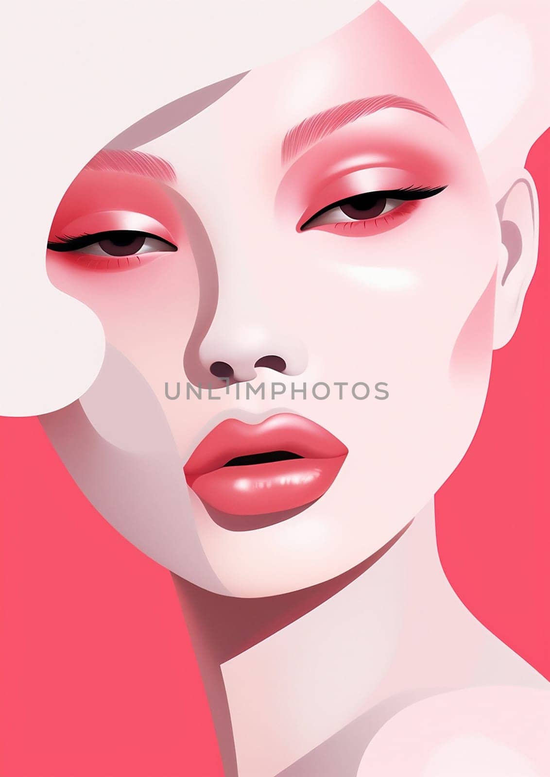 Female woman fashion model makeup beauty face style by Vichizh