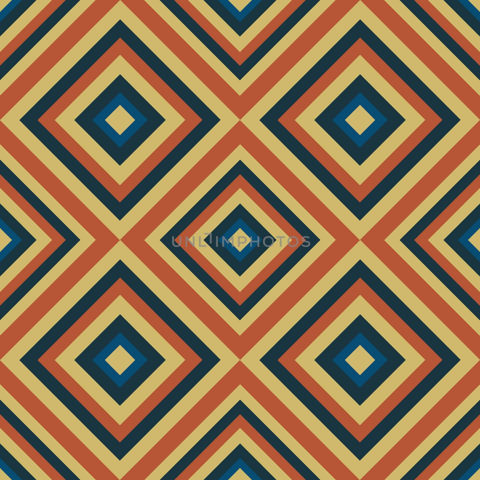 Vintage aesthetic pattern with triangles in the style of the 70s and 60 by Dustick