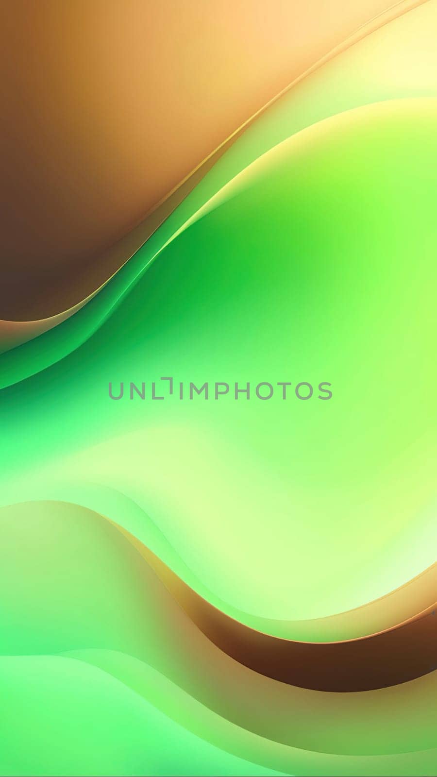 Abstract wavy background. 3d rendering, 3d illustration.abstract background with smooth lines in green, yellow and brown colors.Abstract green background with smooth wavy lines. Vector Illustration.