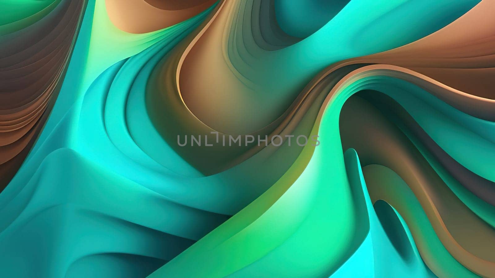 3d rendering of abstract wavy background. by yilmazsavaskandag