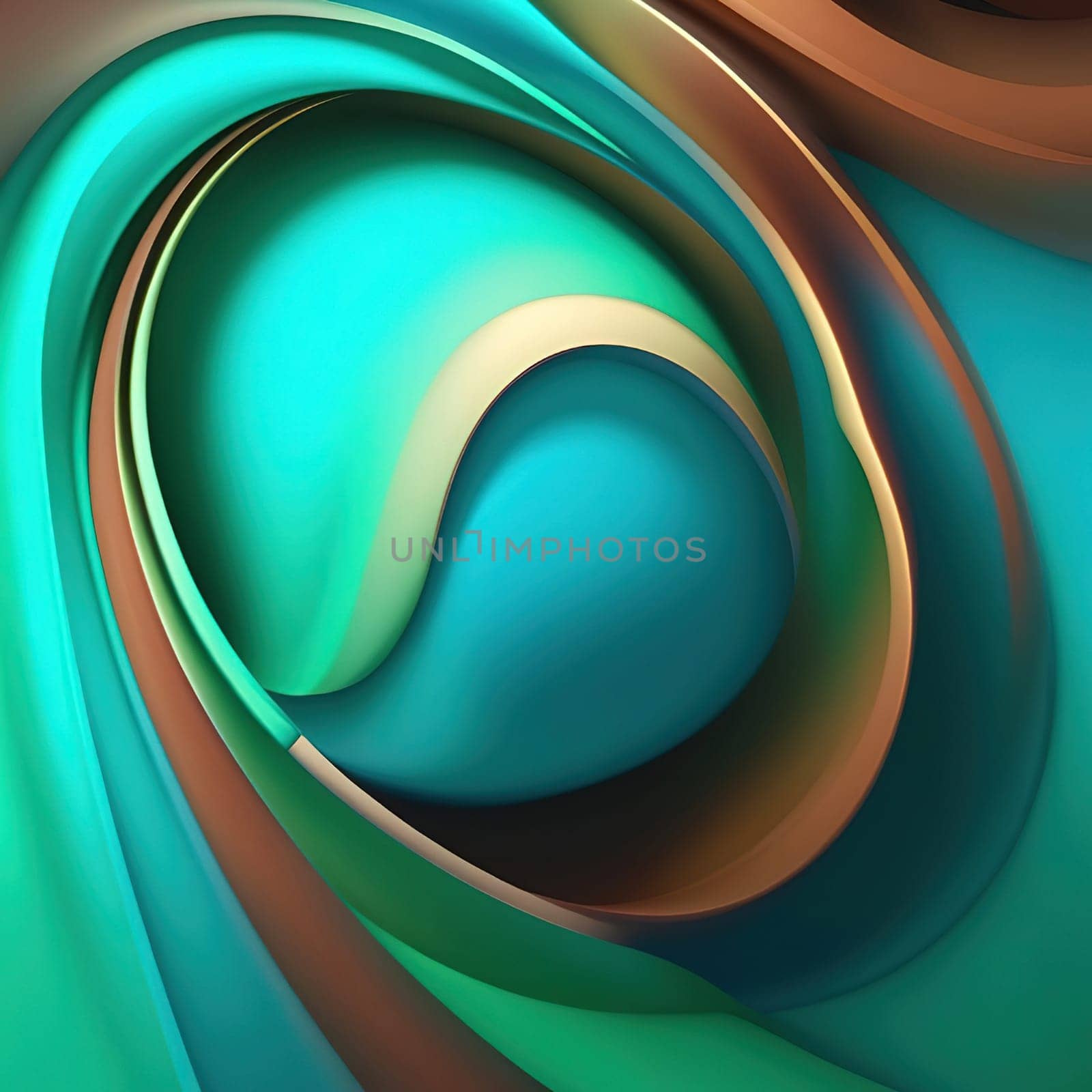 3d rendering of abstract wavy background. by yilmazsavaskandag