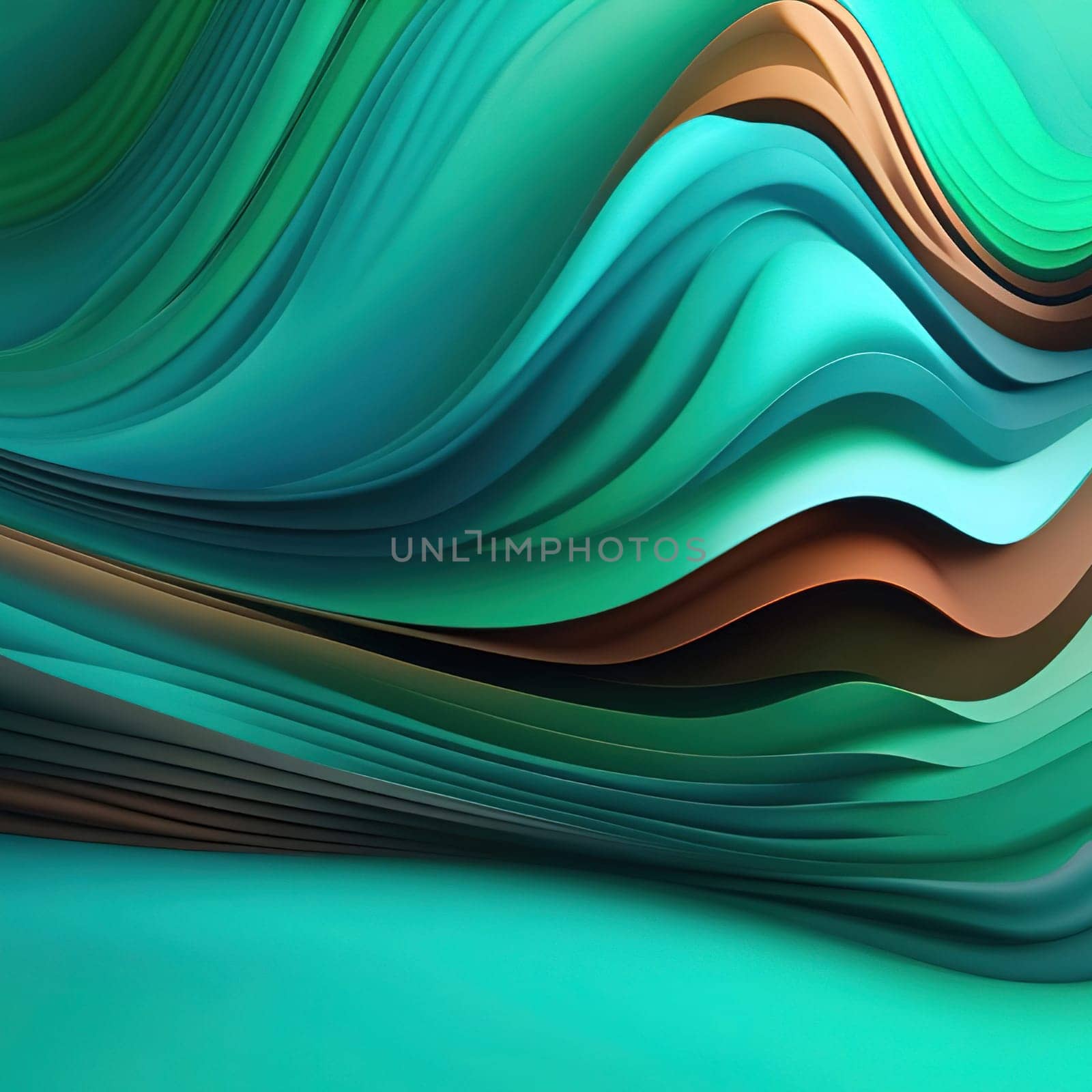 3d rendering of abstract wavy background. by yilmazsavaskandag