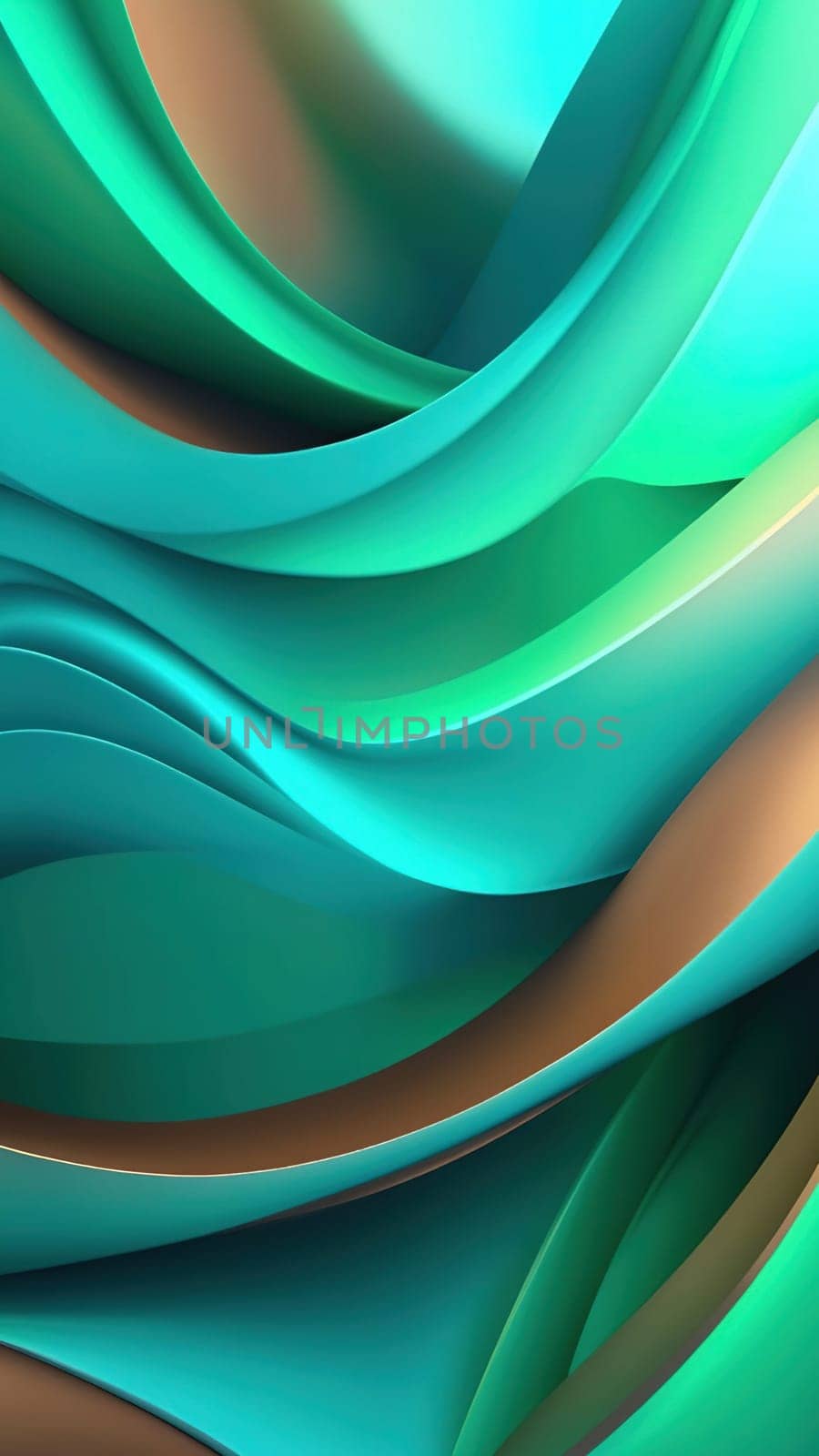 3d rendering of abstract wavy background. by yilmazsavaskandag