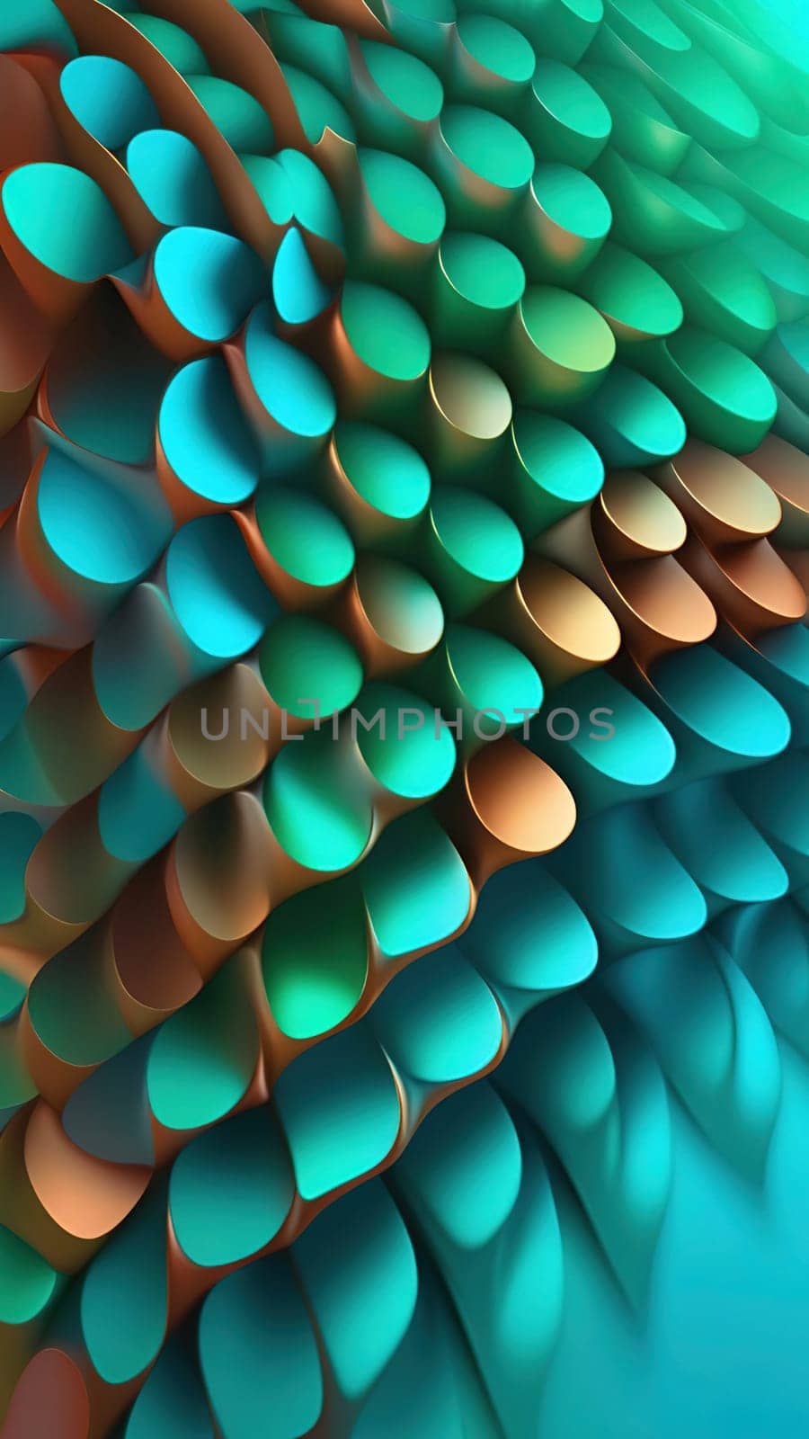 Abstract colorful background. Computer generated 3D photo rendering. Futuristic design by yilmazsavaskandag