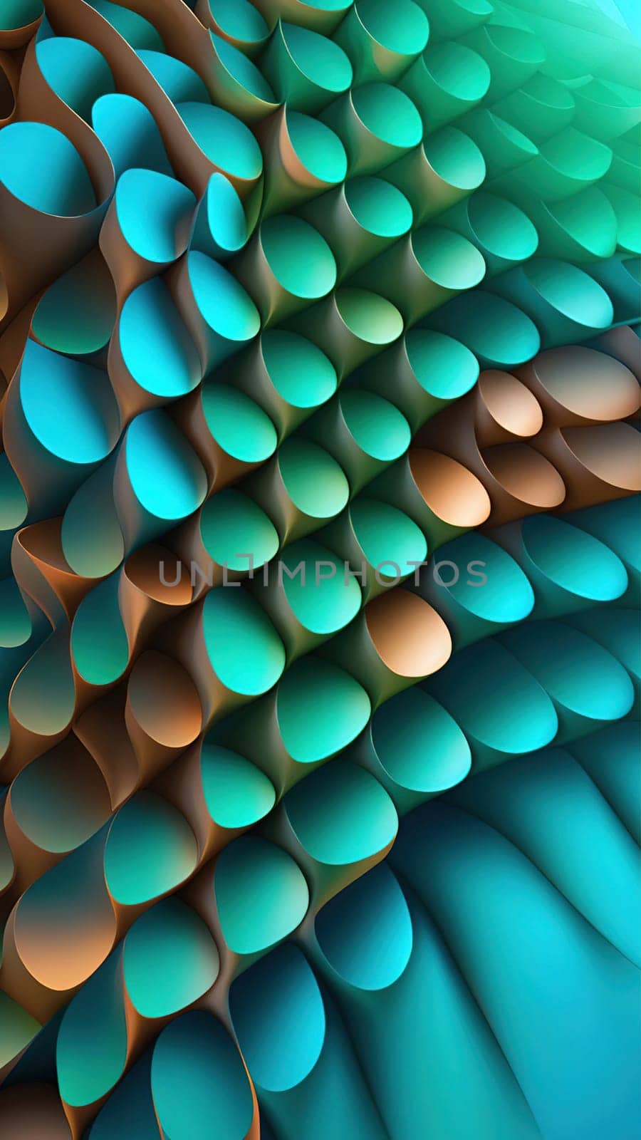 Abstract colorful background. Computer generated 3D photo rendering. Futuristic design by yilmazsavaskandag