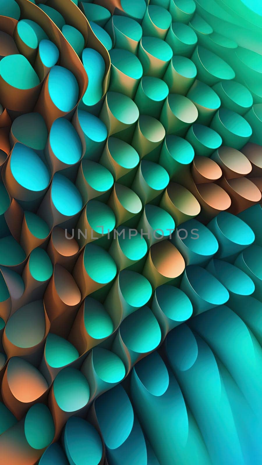 Abstract colorful background. Computer generated 3D photo rendering. Futuristic design by yilmazsavaskandag