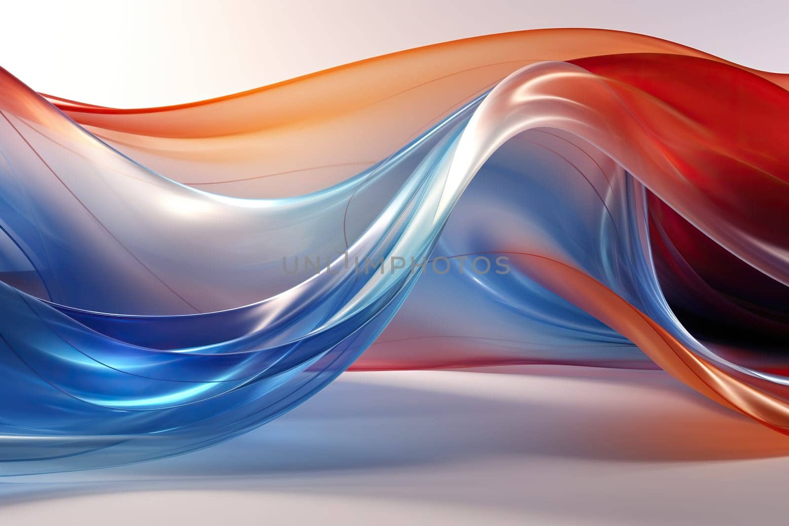 Abstract colored wave pattern with liquid effect. Place for text.