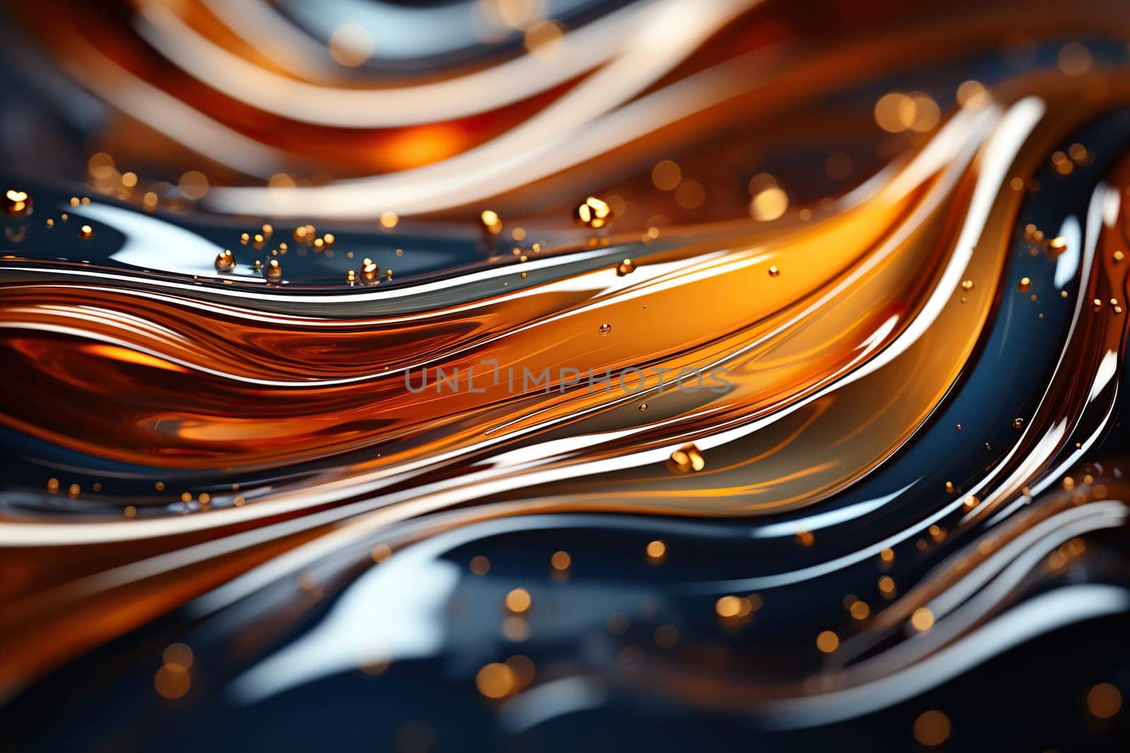 Colorful background of gel-like texture with sparkles and blur.