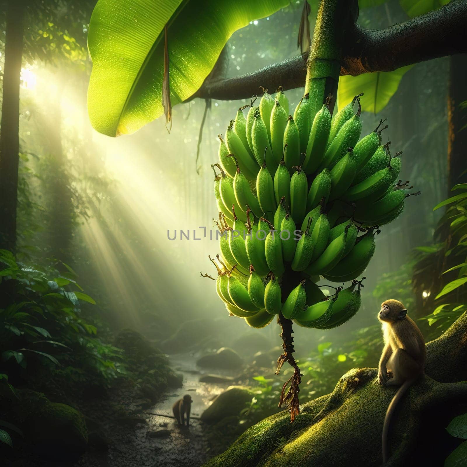 Interesting illustration on the theme of banana. High quality illustration