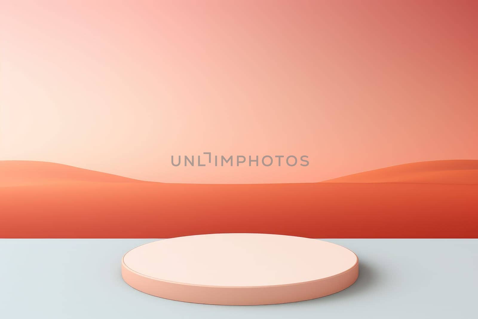 Abstract Minimal background with pastel colour. Generative AI by itchaznong