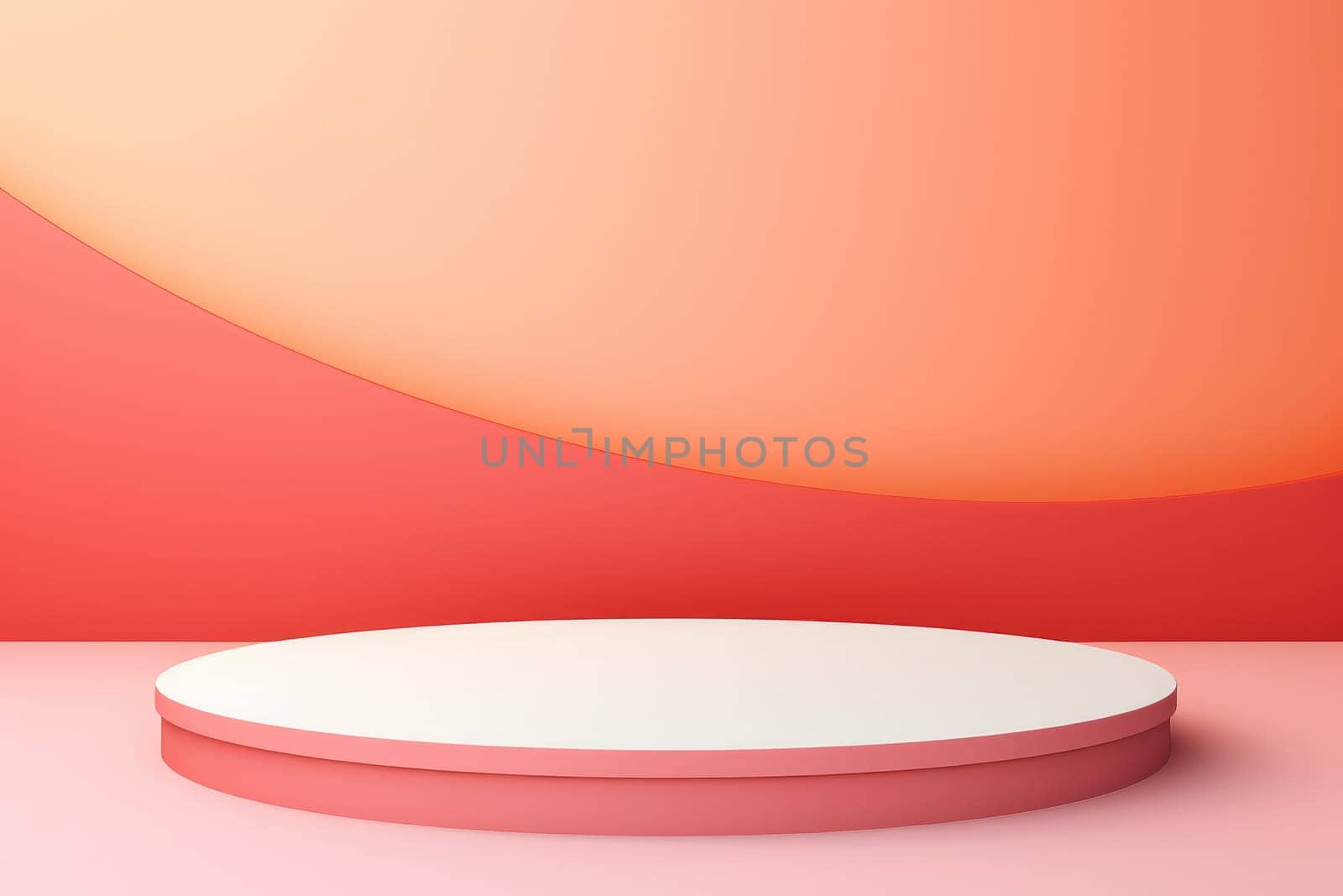 Abstract Minimal background with pastel colour. Generative AI by itchaznong