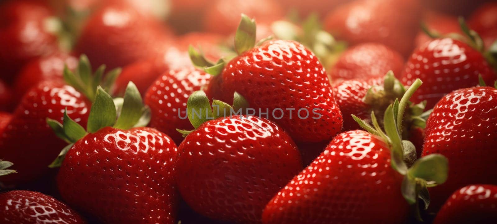 Strawberries background. Strawberry Food background by NataliPopova