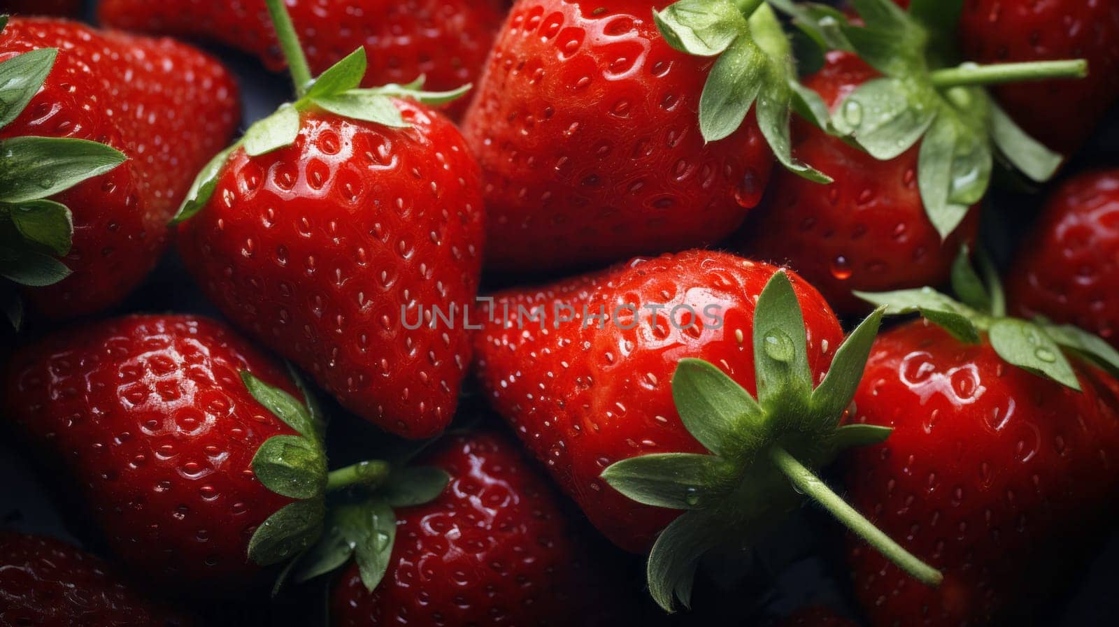 Strawberries background. Strawberry Food background by NataliPopova