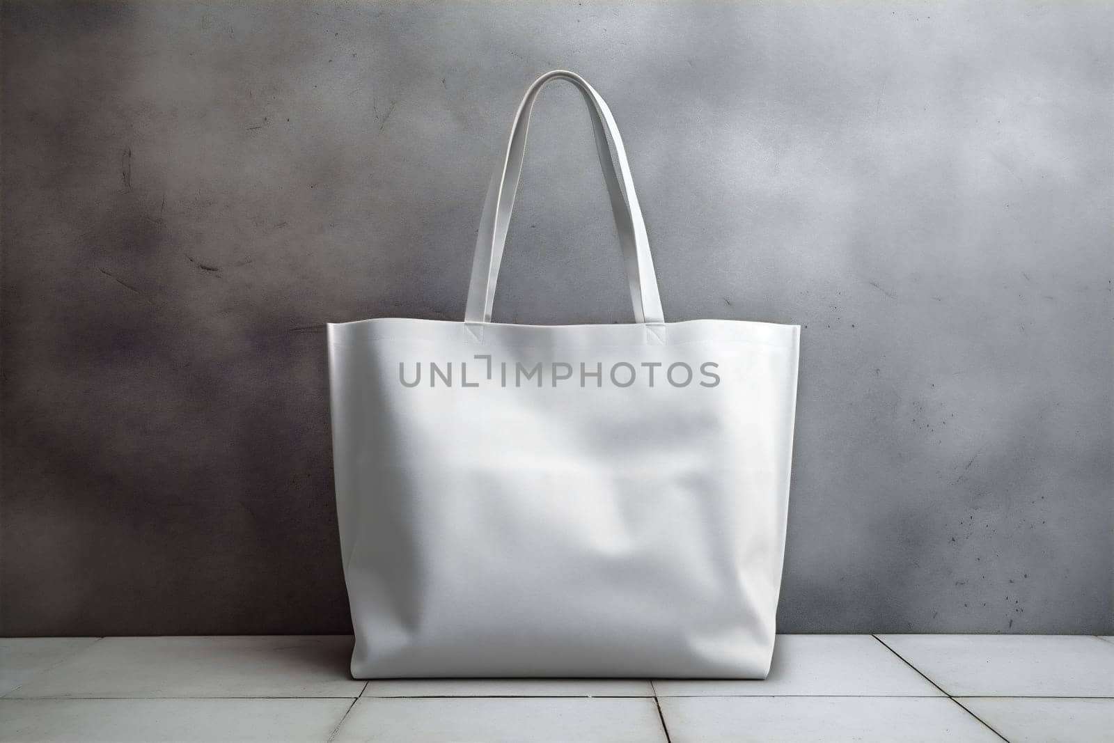 woman layout market shopping template bag white fashion buy empty purchase. Generative AI. by Vichizh