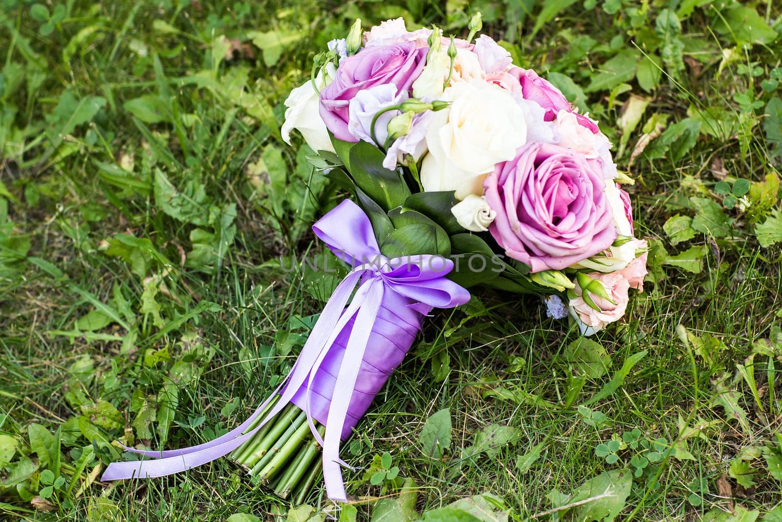 Colorful bridal bouquet by Satura86