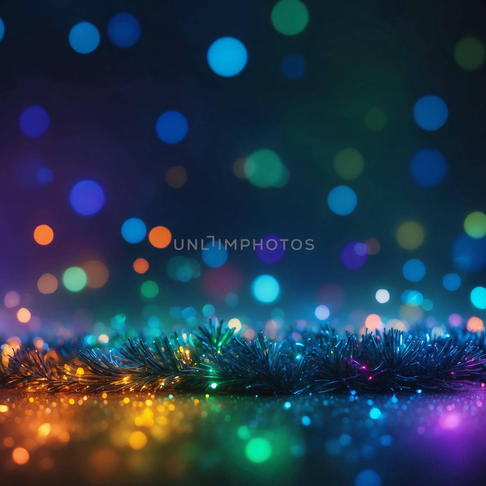 unfocused abstract background with multicolored bokeh lights by Севостьянов