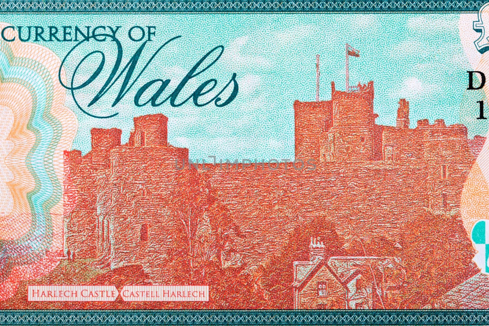 Harlech Castle from Welsh money by johan10