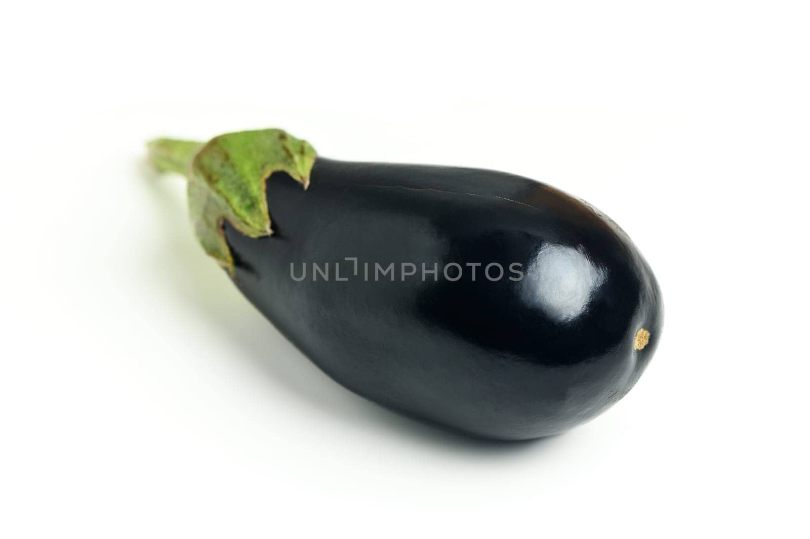 Appetizing fresh eggplant on white background 1 by Mixa74