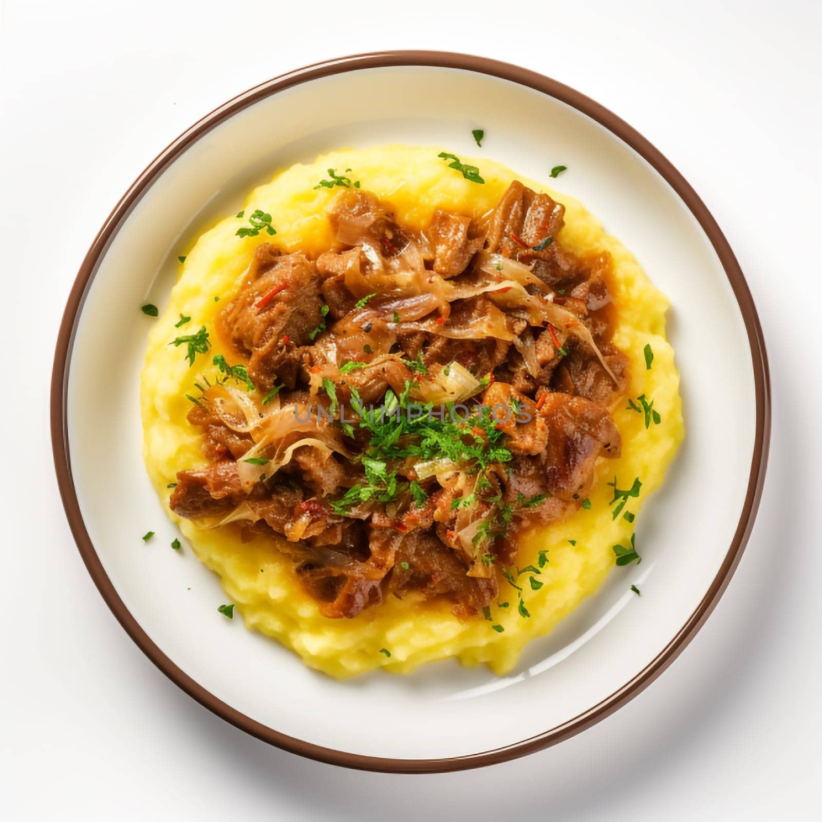 Traditional Cassoeula with a side of polenta by Ciorba