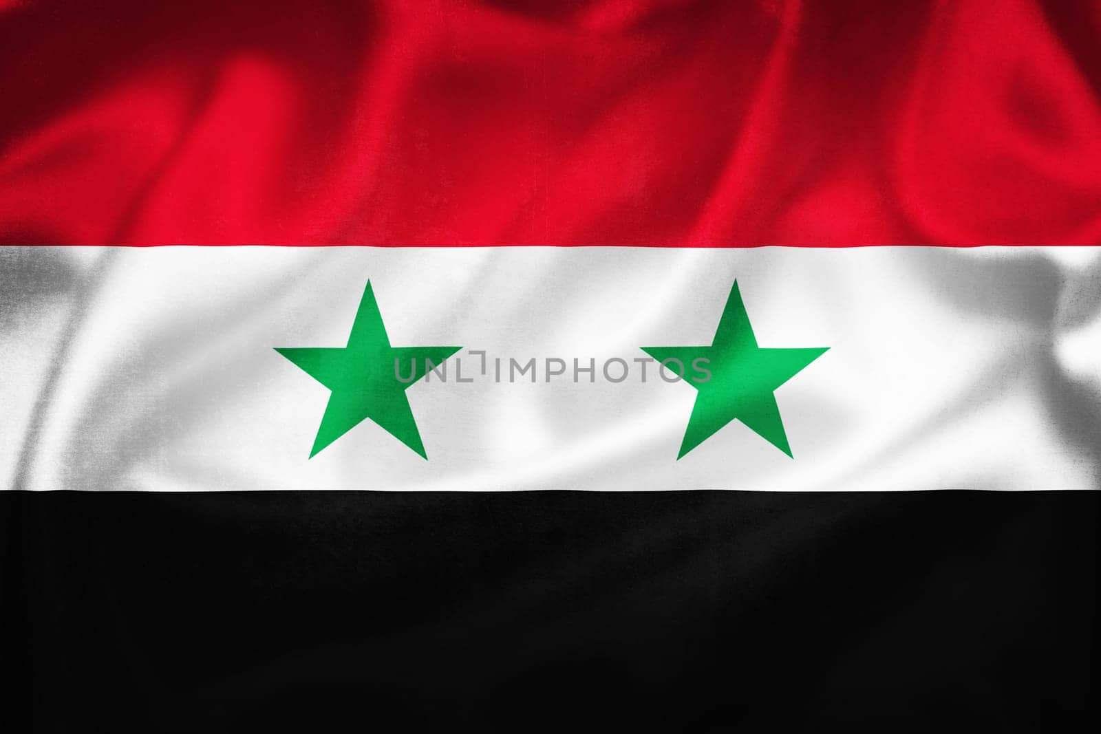 Grunge 3D illustration of Syria flag by xbrchx