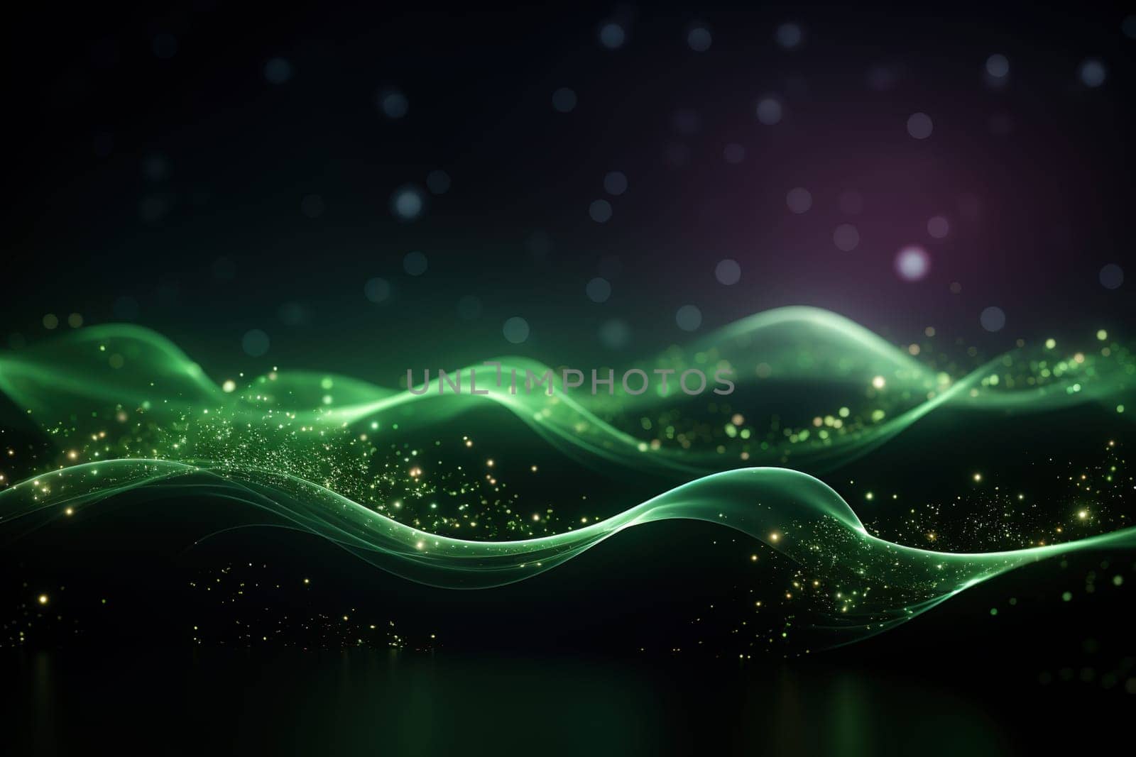 Abstract Background Technology, Virtual wave Futuristic, generative ai by Manastrong