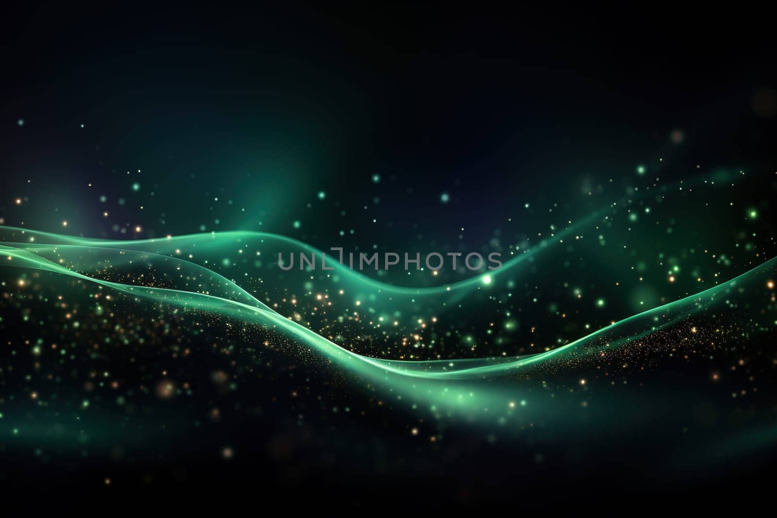 Abstract Background Technology, Virtual wave Futuristic, generative ai by Manastrong