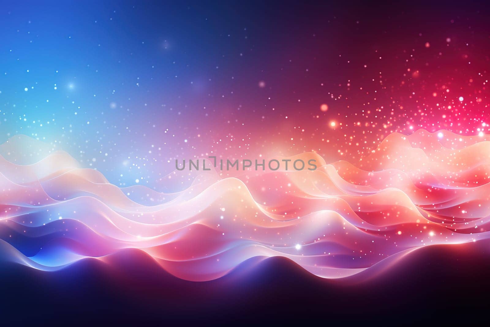 Abstract Background Technology, Virtual wave Futuristic, generative ai by Manastrong