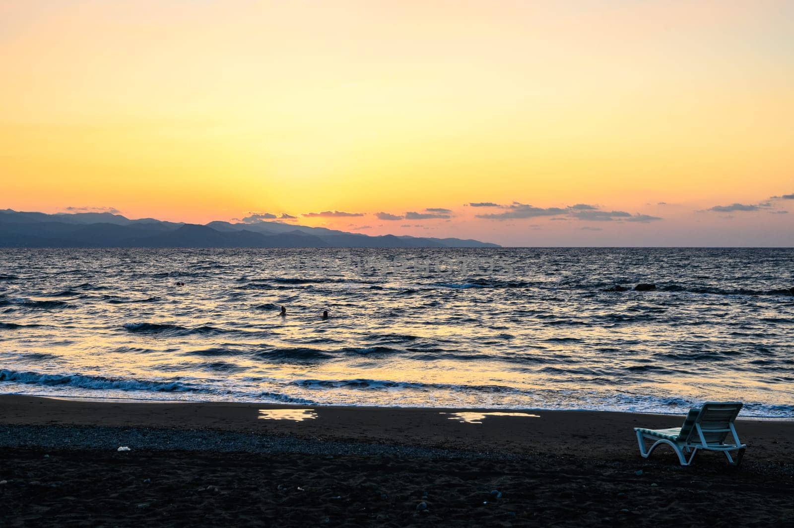 beautiful evening on the Mediterranean sea by Mixa74