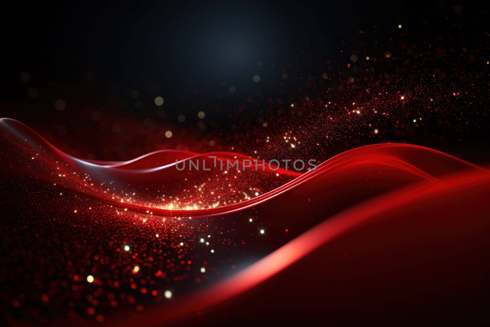 Abstract Background Technology, Virtual wave Futuristic, generative ai by Manastrong