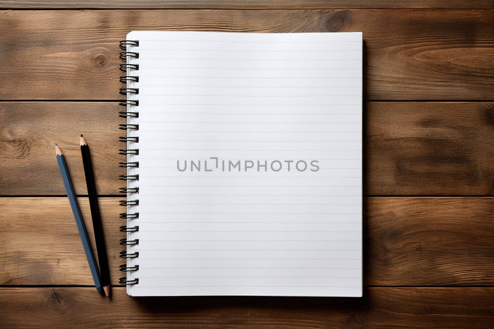 mockup, notebook, coffee cup, wooden desk, generative ai