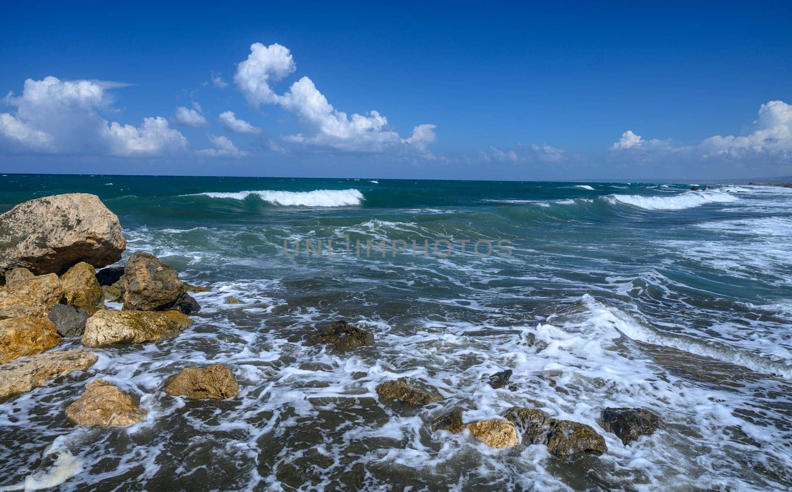 autumn sunny day on the Mediterranean sea 2