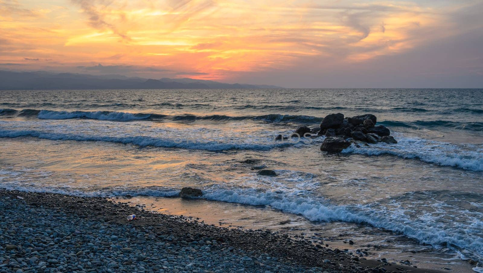 beach on the Mediterranean coast autumn 2023 14 by Mixa74