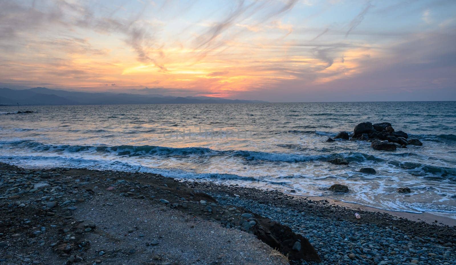 beach on the Mediterranean coast autumn 2023 10