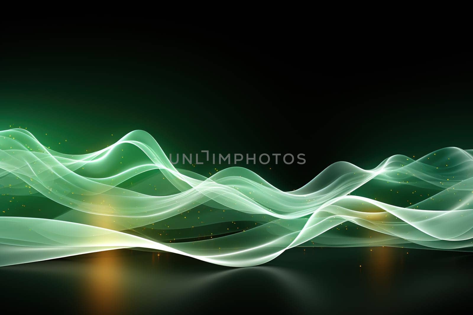 Abstract background, wave lines dynamic flowing light, data digital abstract technology, generative ai