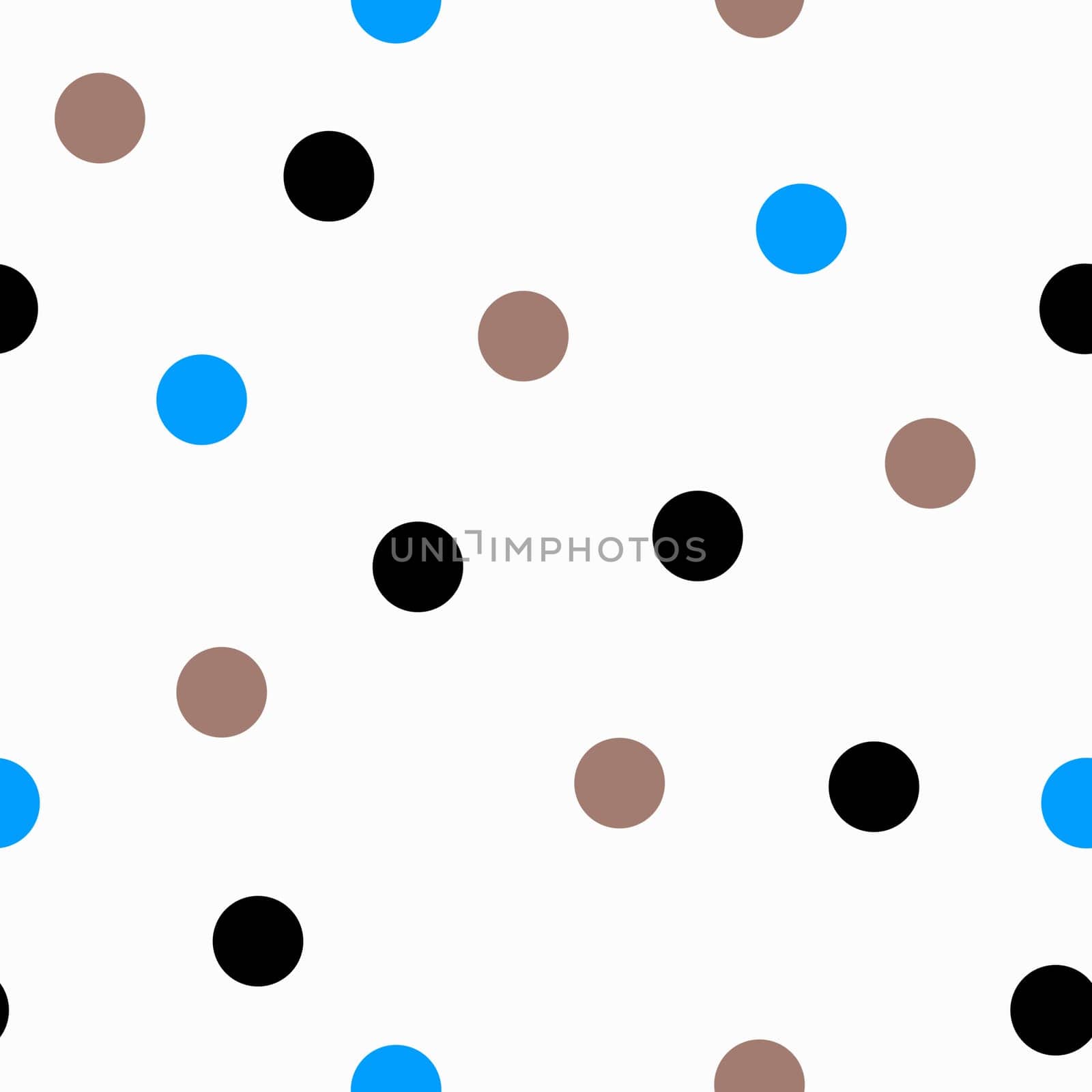 Polka Dot Seamless Pattern. Circles ornament Digital Paper. Dots background. Polka Dot on White Background.