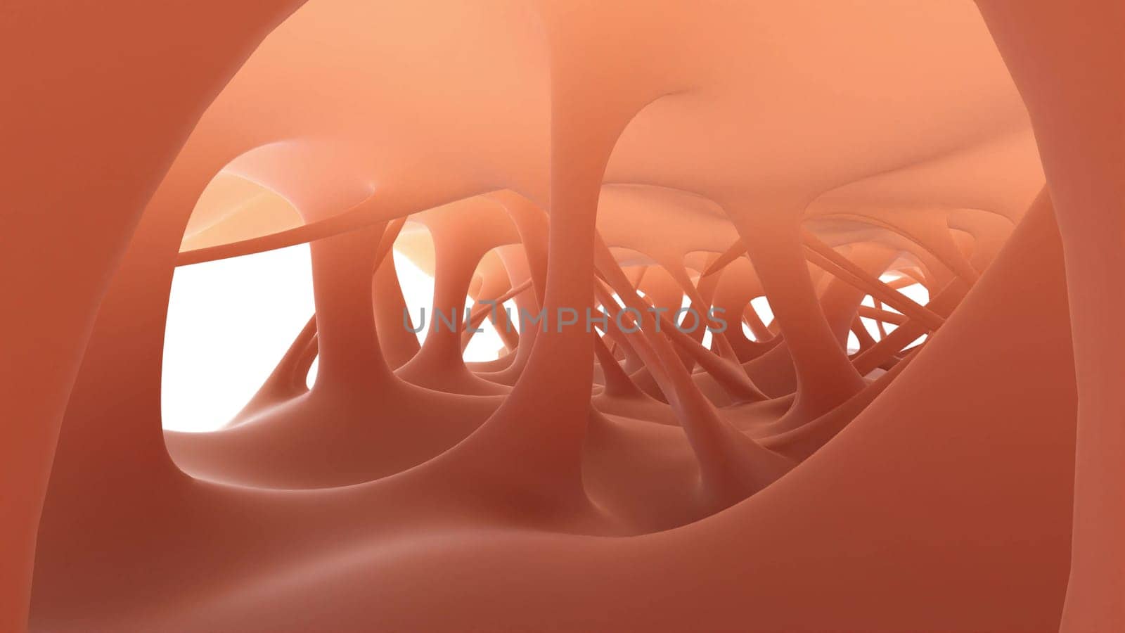 Pink yellow hole organic inside organism intro 3d render by Zozulinskyi
