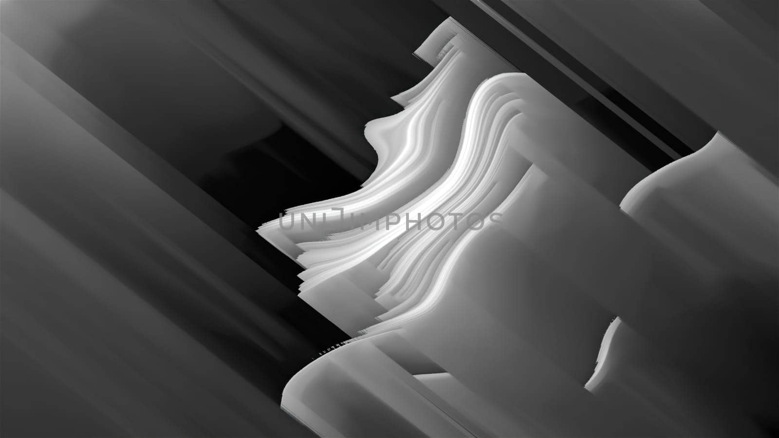 Abstract gray noise. Computer generated 3d render