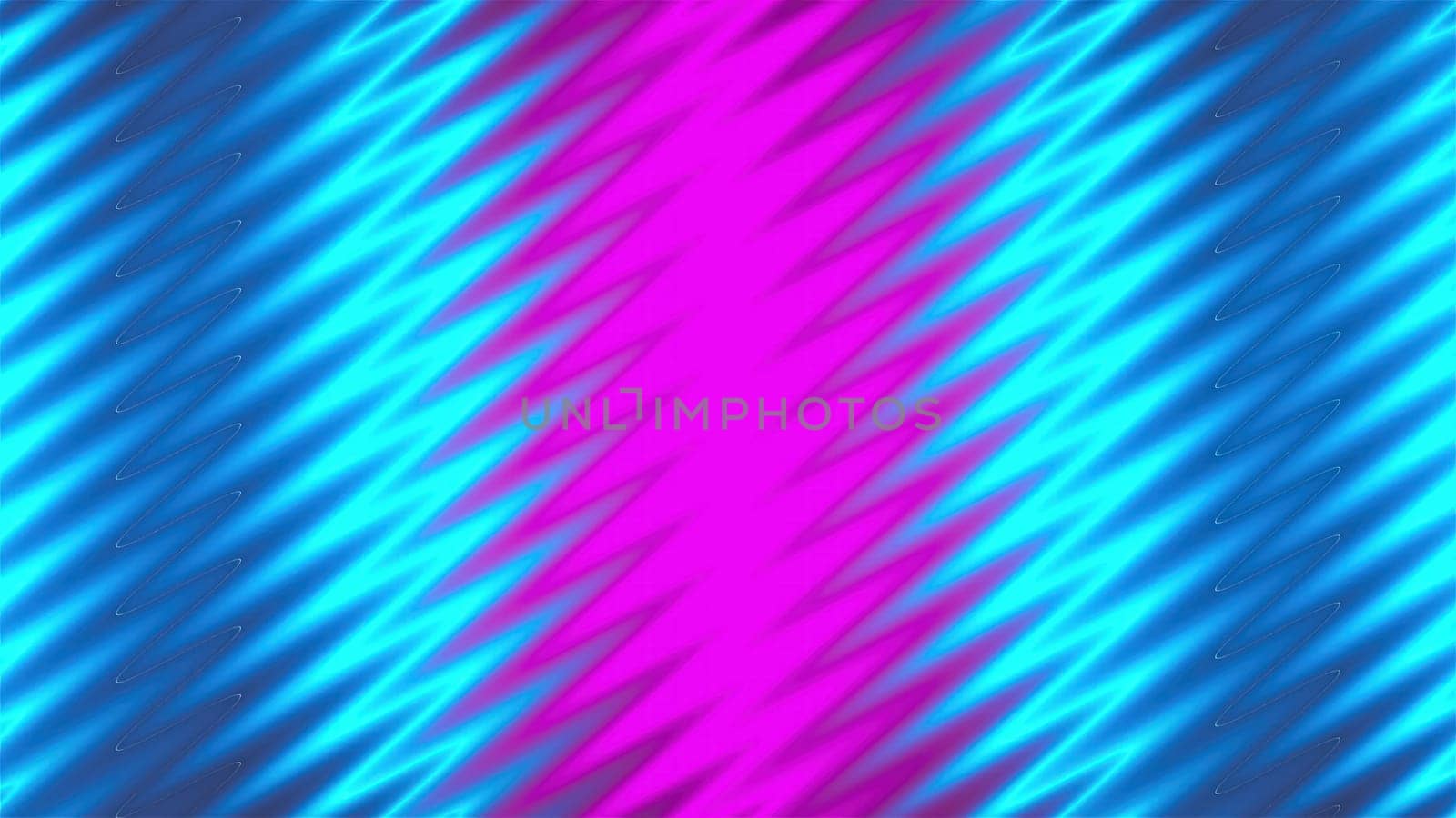 Zig zag neon lines. Computer generated 3d render