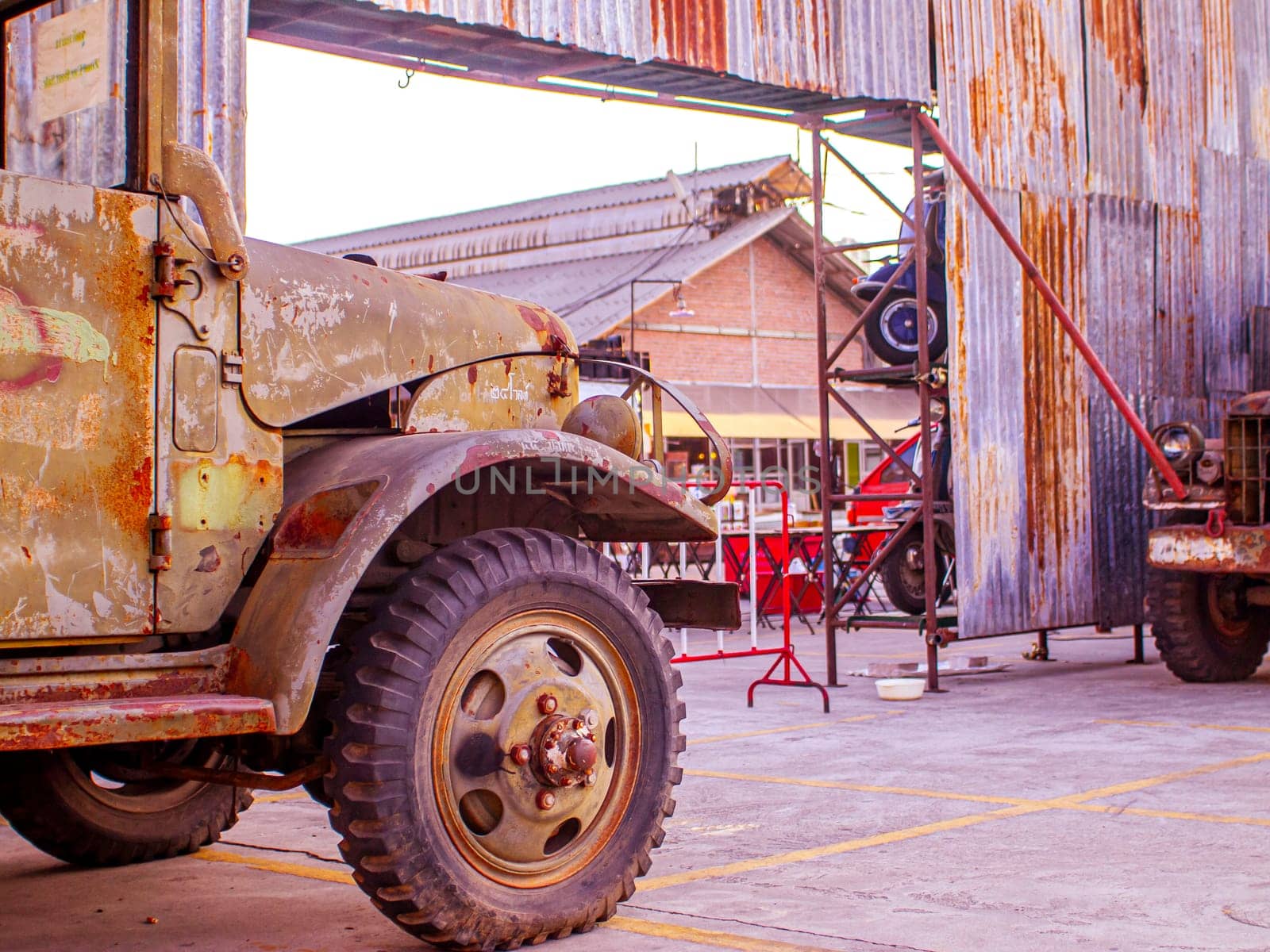 Vintage Power: Old Jeep Military Truck