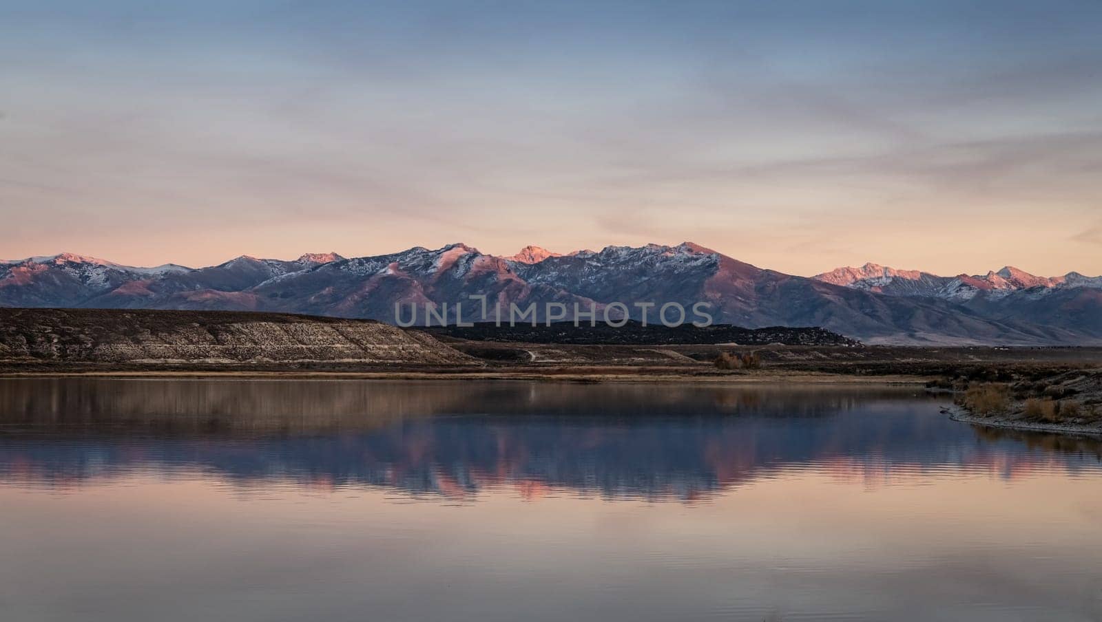 Ruby Red Mountains Reflections in Nevada