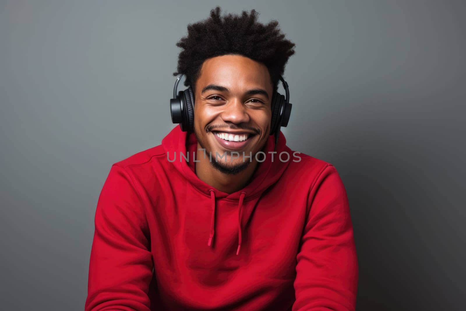 Black history month. Portrait of black confident man with copy space. AI Generated