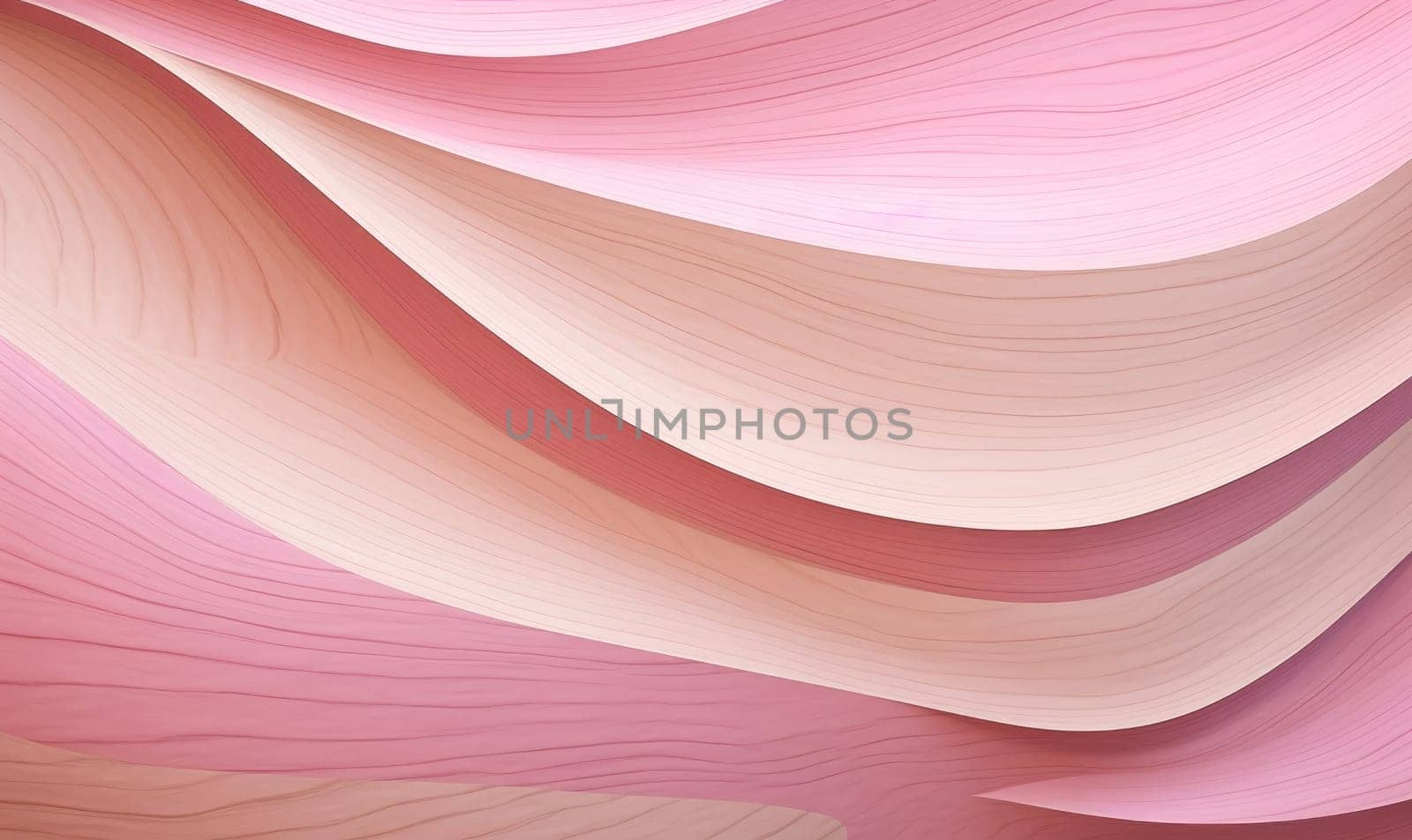 Abstract, wavy, pink background with wood texture. by Yurich32