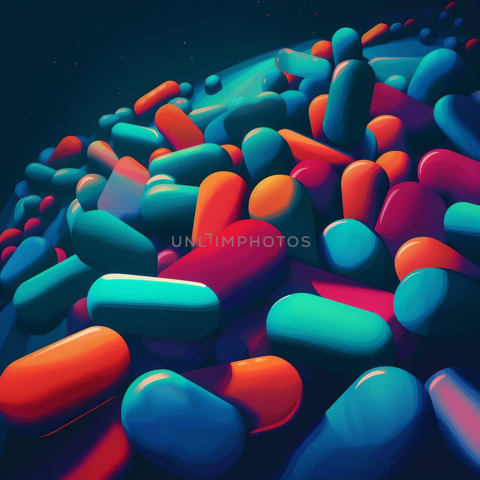 capsule medication pharmacy illustration medical drug tablet medicine pharmaceutical pill. Generative AI. by Vichizh