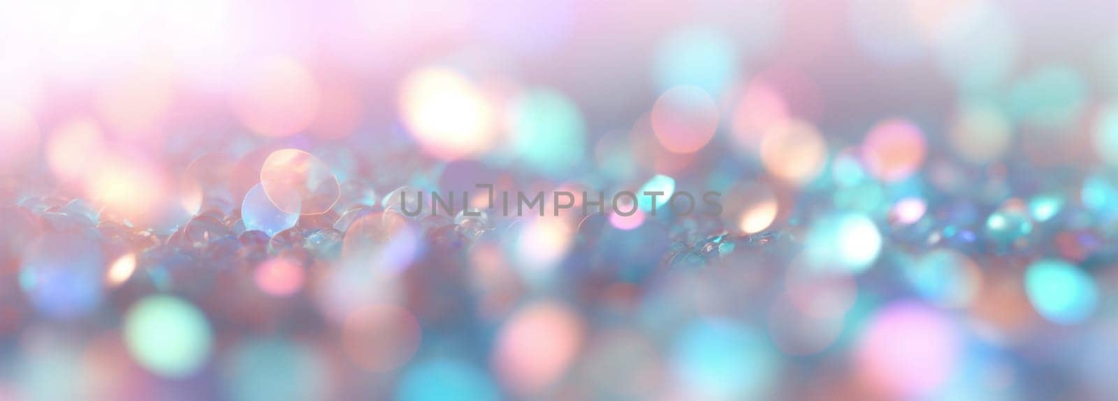 abstract gradient defocused beautiful holiday light blur bright pastel decoration textured glowing shine rainbow bokeh texture party shiny glow christmas background. Generative AI.